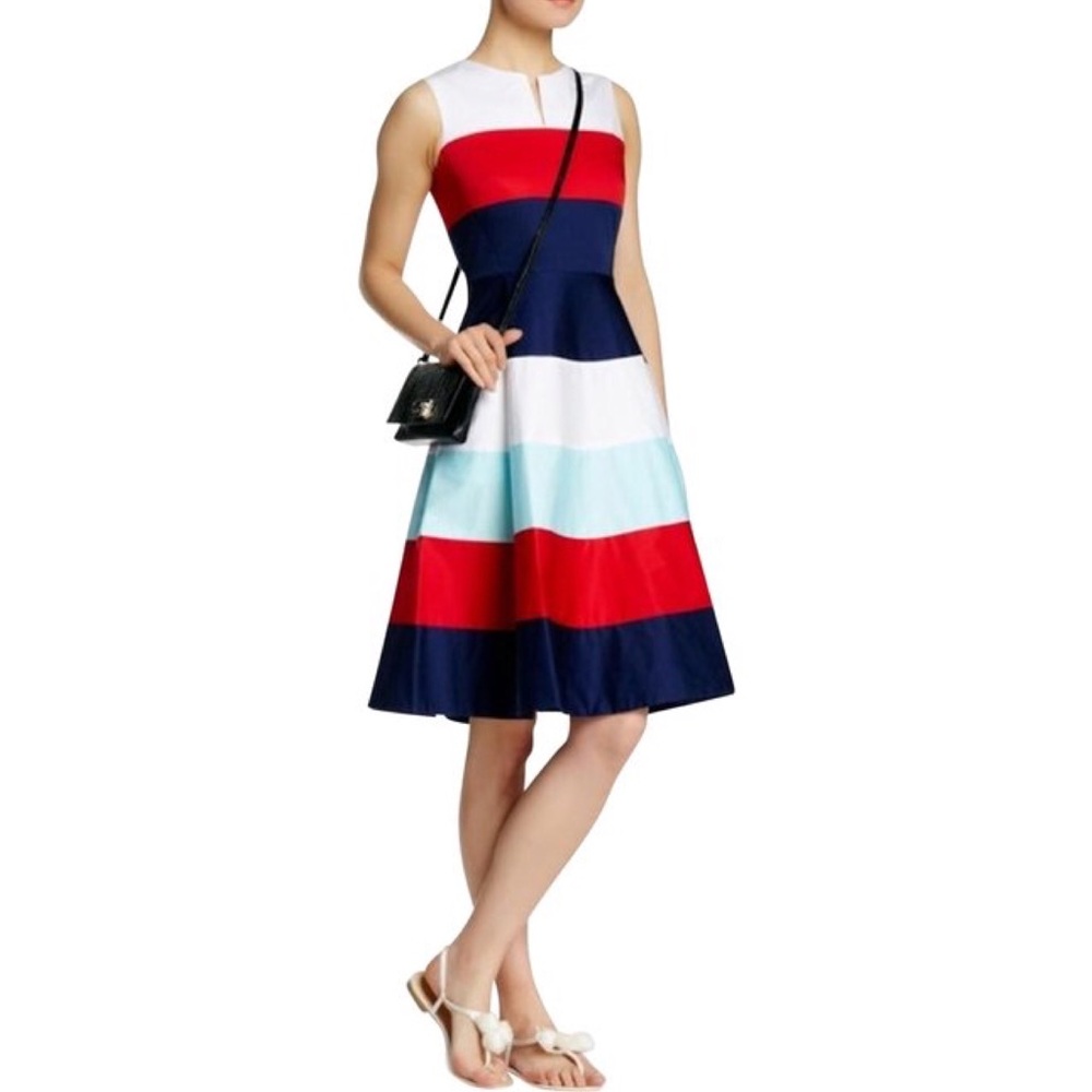 kate spade Corley Stretch Cotton Fit & Flare Dress